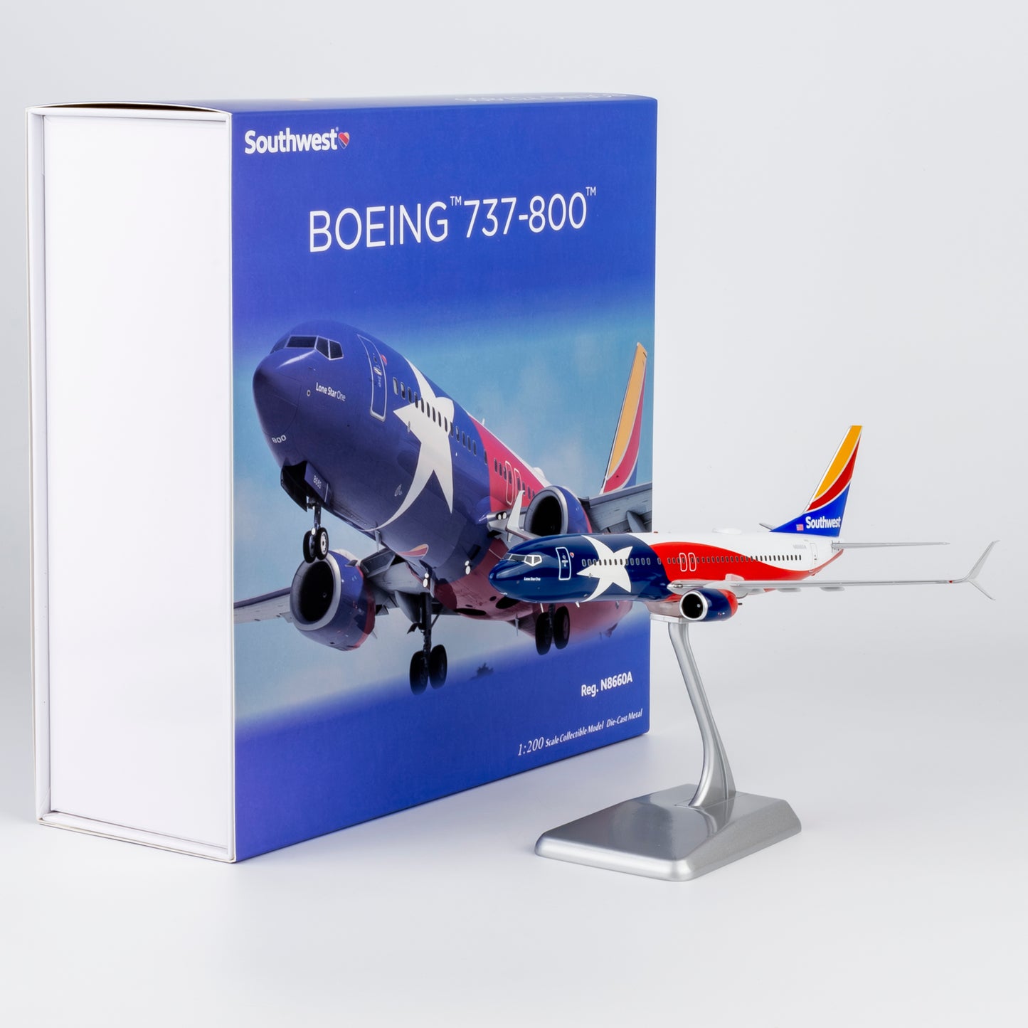 Pre-Order Southwest Airlines 737-800 "Lone Star One" N8660A NG Models 1:200