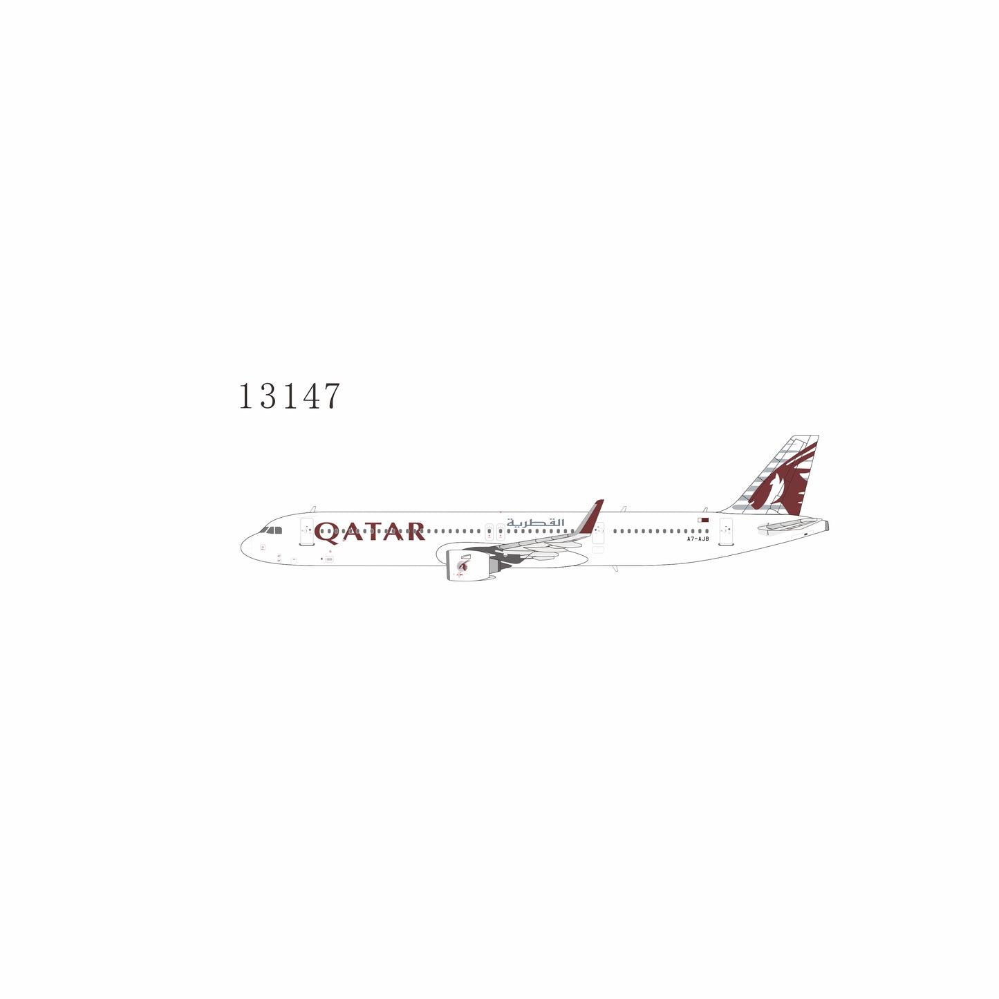 Pre-Order Qatar Airways A321neo A7-AJB NG Models 1:400