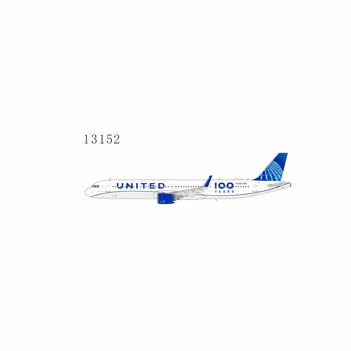 Pre-Order (ULTIMATE) United Airlines A321neo "100th Anniversary" N44550 NG Models 1:400