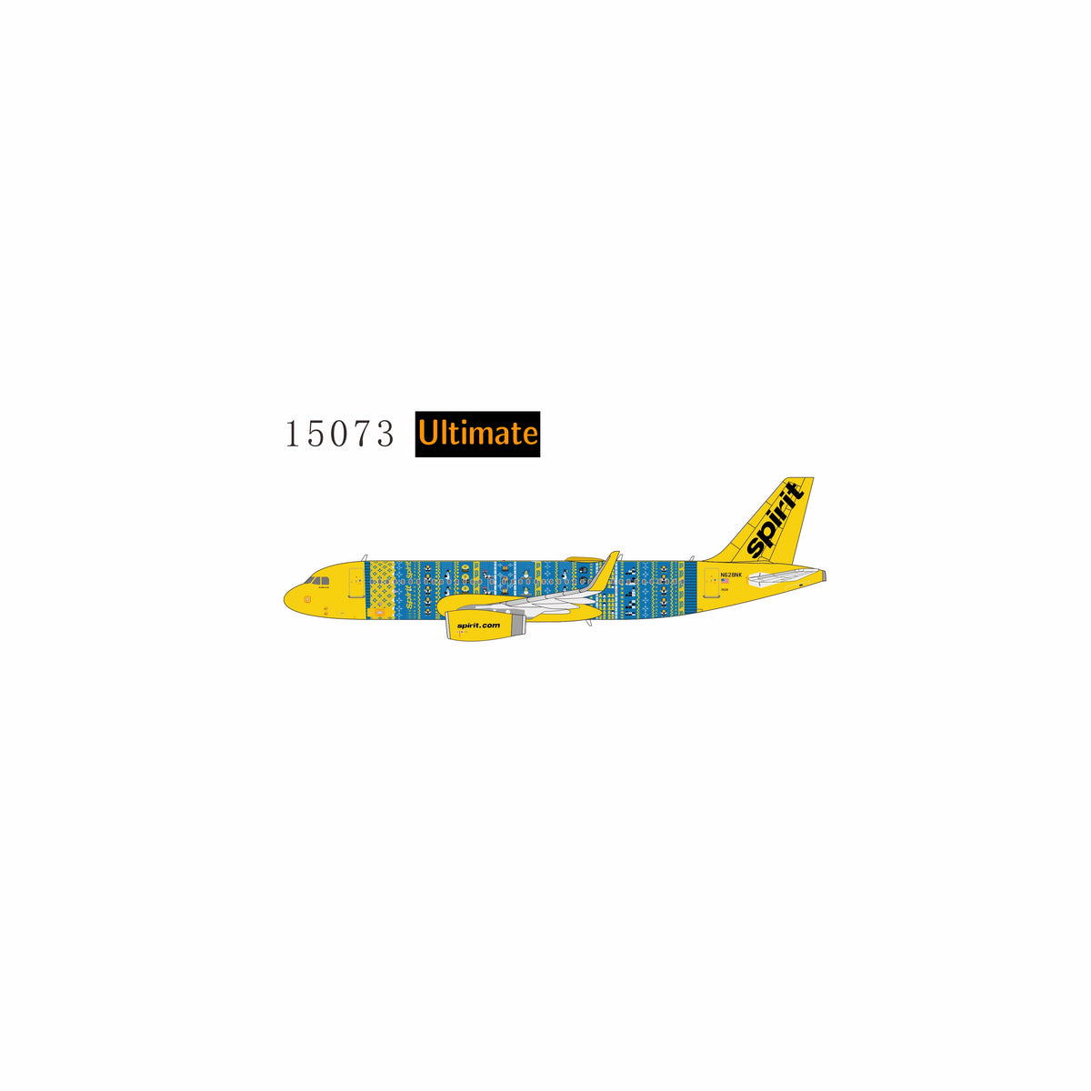 Pre-Order (ULTIMATE) Spirit Airlines A320-200 "Winter Sweater" N628NK NG Models 1:400