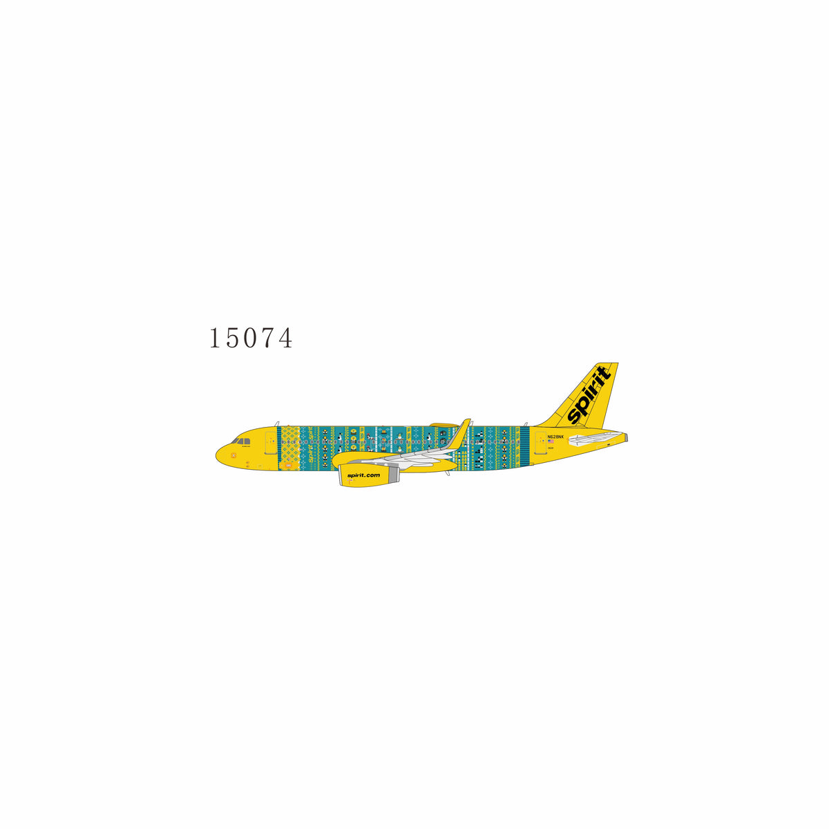 Pre-Order Spirit Airlines A320-200 "Winter Sweater" N628NK NG Models 1:400
