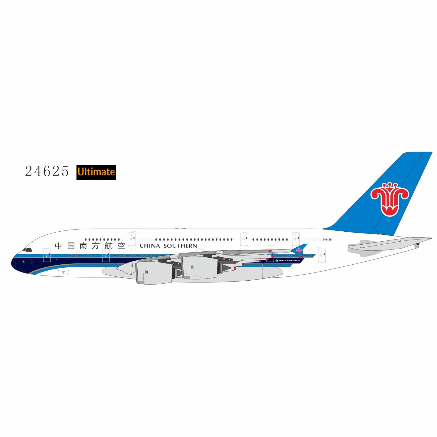 (Ultimate) Pre-Order China Southern Airlines A380 B-6136 NG Models 1:400