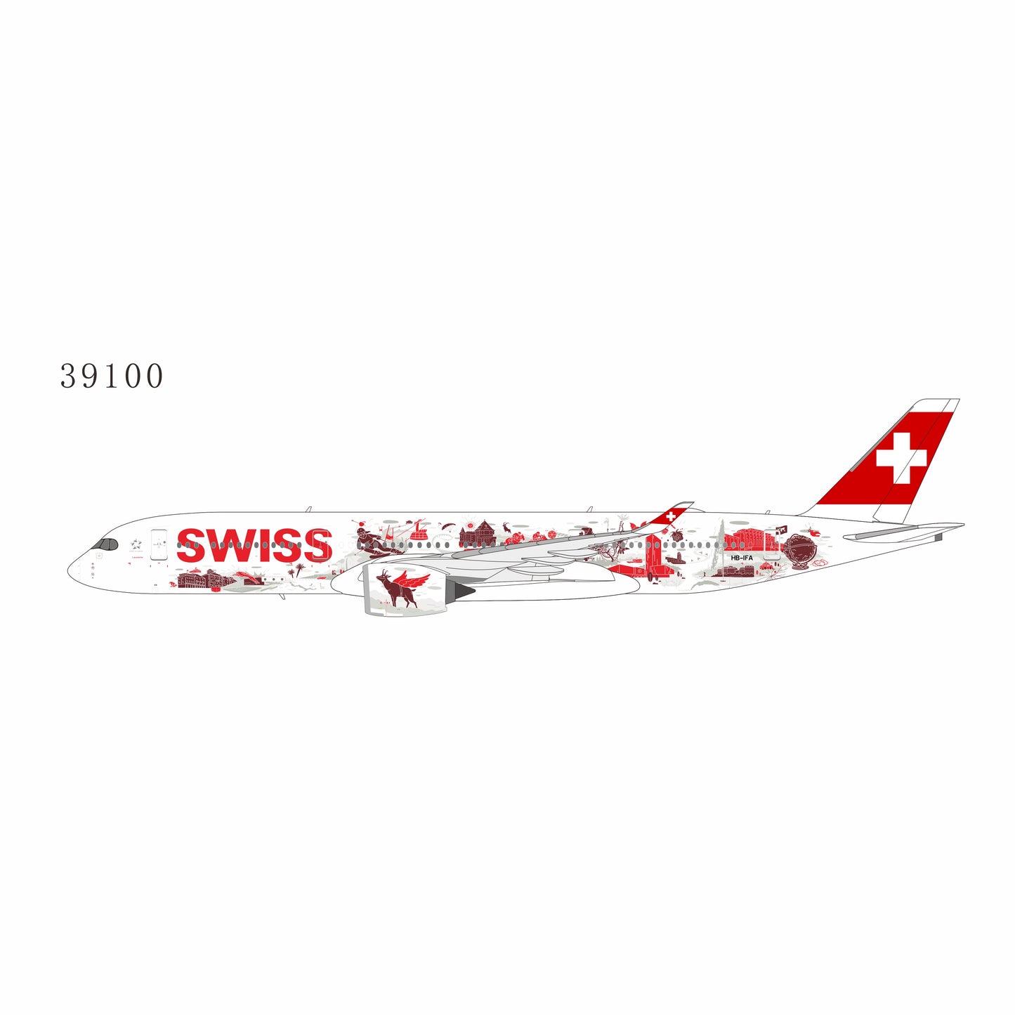 (Ultimate) Pre-Order Swiss Air A350-900 "Wanderlust" HB-IFA NG Models 1:400