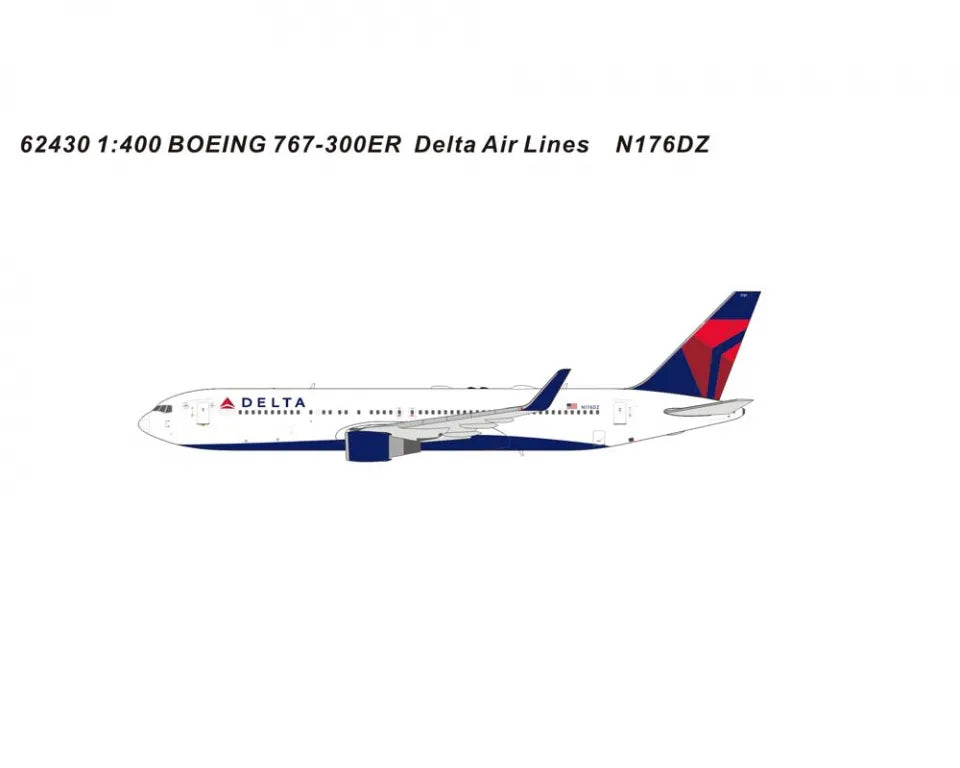 Delta 767-300ER N176DZ PandaModel 1:400