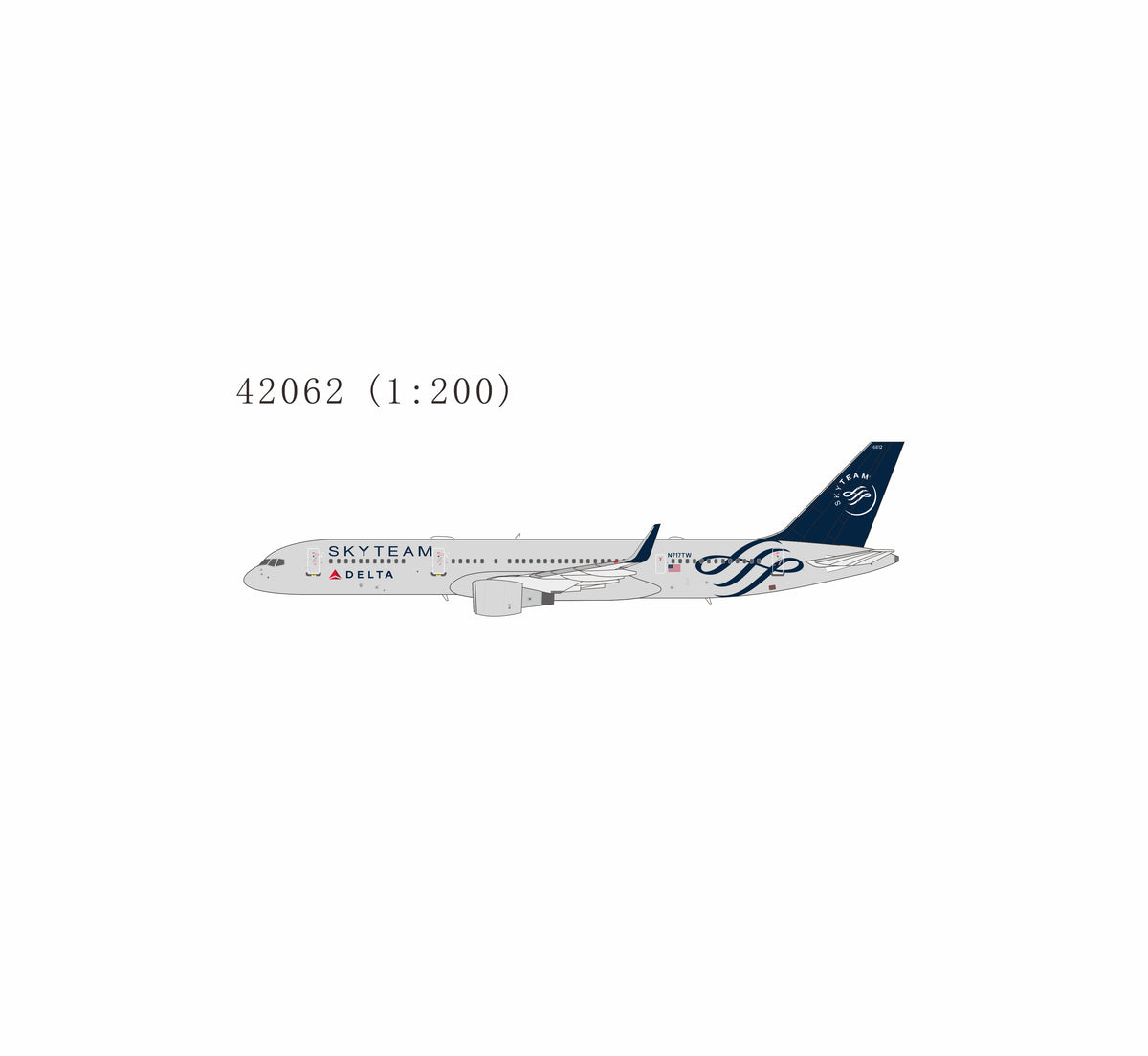 Pre-Order Delta Airlines 757-200 "Skyteam" N717TW NG Models 1:200