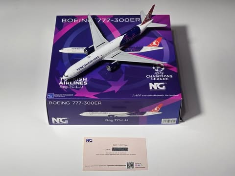 Turkish Airlines 777-300ER "Champions League" TC-LJJ NG Models 1:400