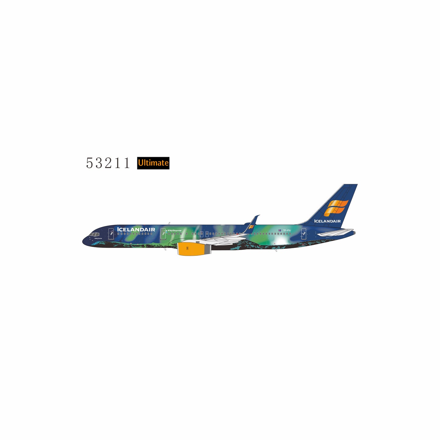 (Ultimate) Pre-Order Icelandair 757-200 "Aurora" TF-FIU NG Models 1:400