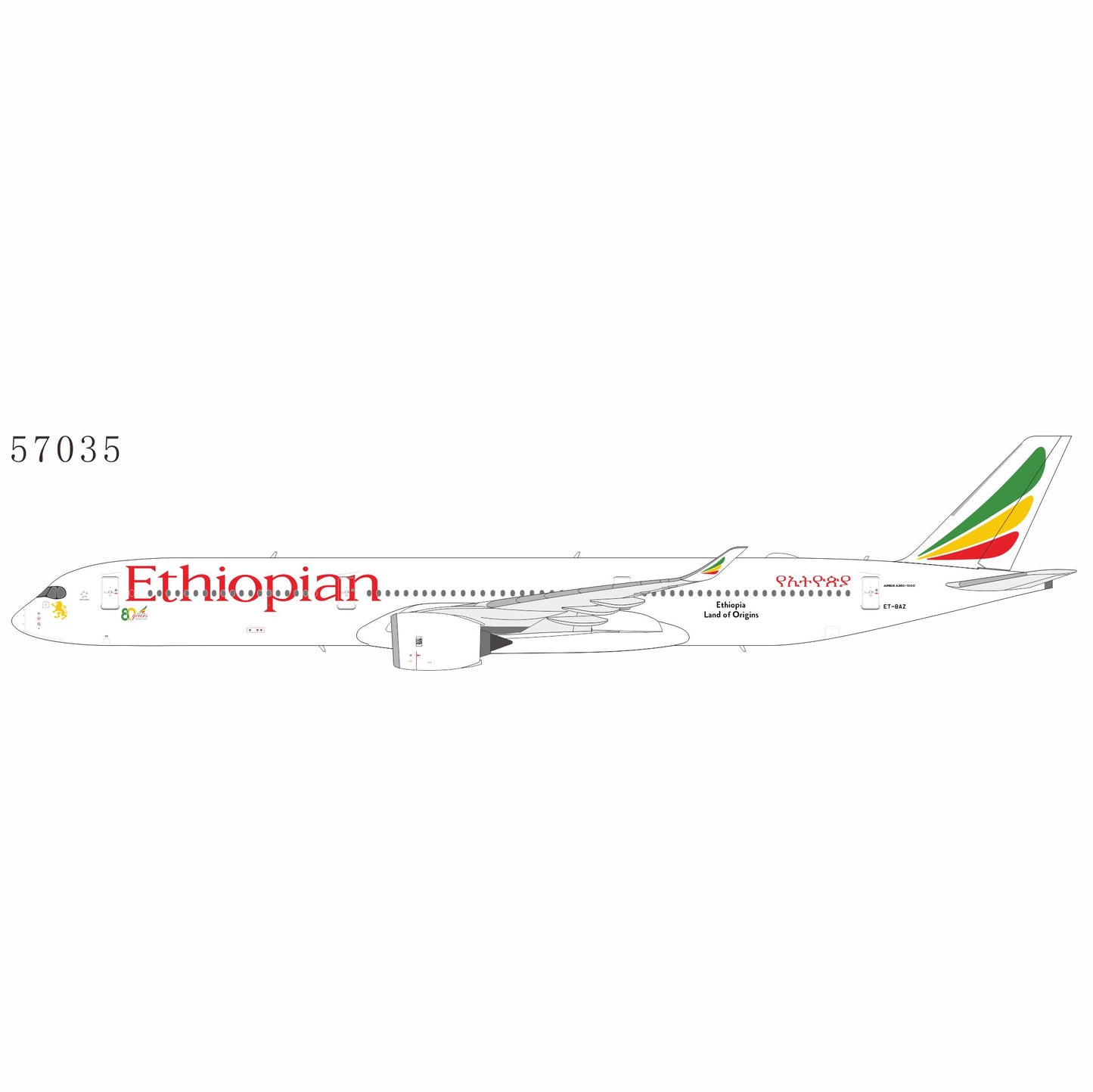 Pre-Order Ethiopian Airlines A350-1000 "80th Anniversary" ET-BAZ NG Models 1:400