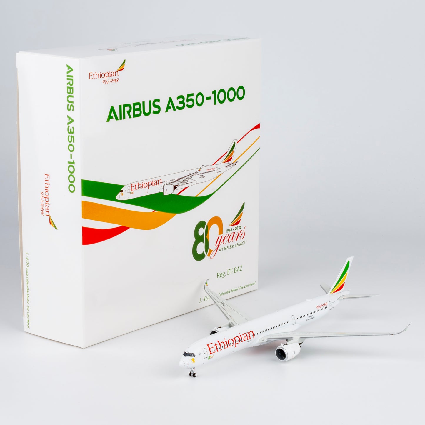 Ethiopian Airlines A350-1000 "80th Anniversary" ET-BAZ NG Models 1:400