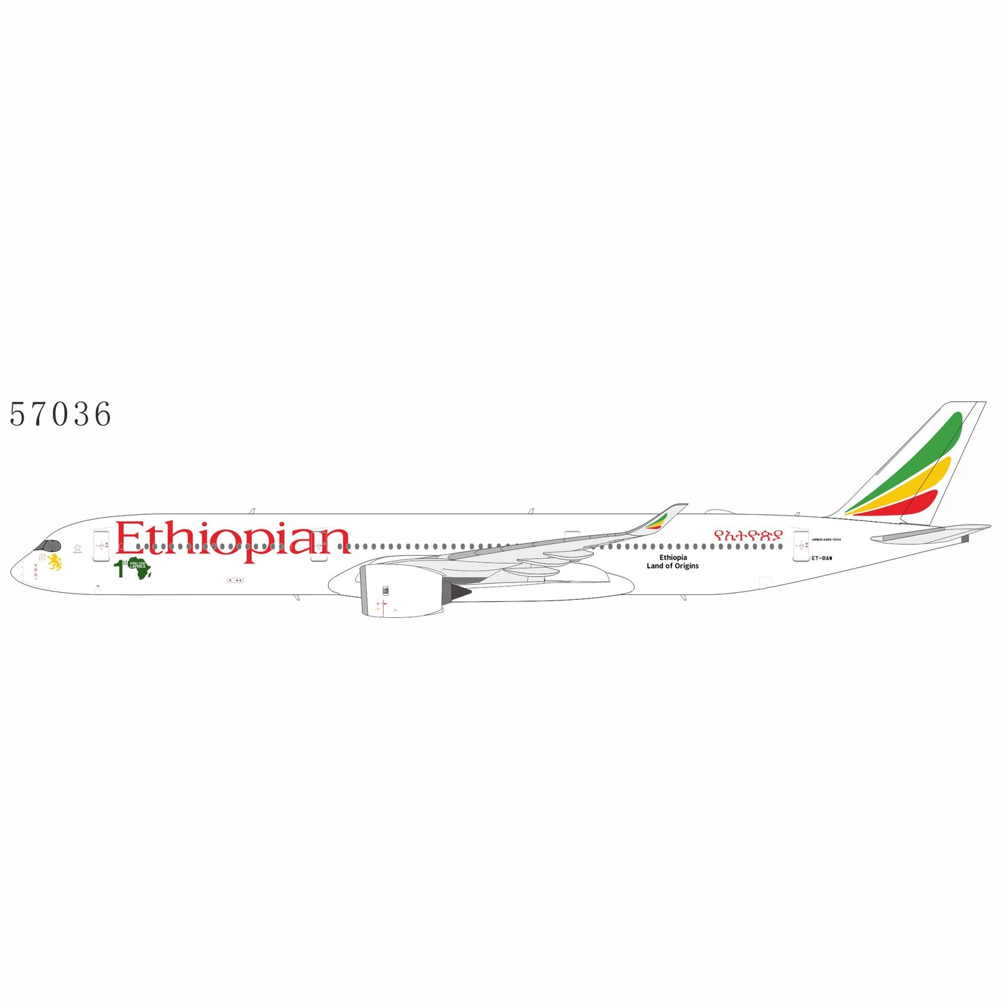 Pre-Order Ethiopian Airlines A350-1000 "1st A35K in Africa" ET-BAW NG Models 1:400