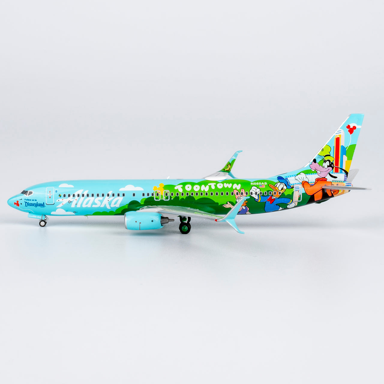 Alaska Airlines 737-800 Mickey's Toontown N565AS NG Models 1:400