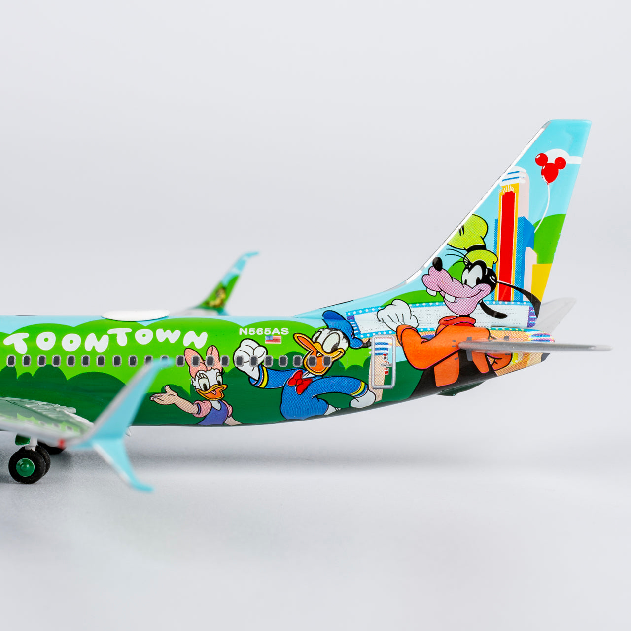 Alaska Airlines 737-800 Mickey's Toontown N565AS NG Models 1:400