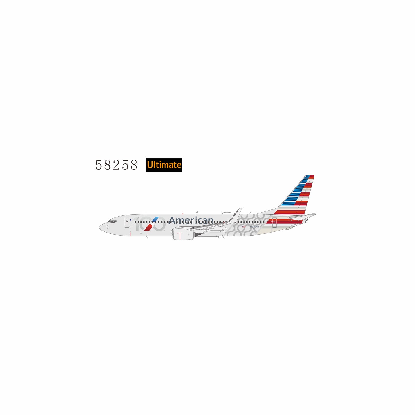(ULTIMATE) Pre-Order American Airlines 737-800 "100th Anniversary" N840NN NG Models 1:400