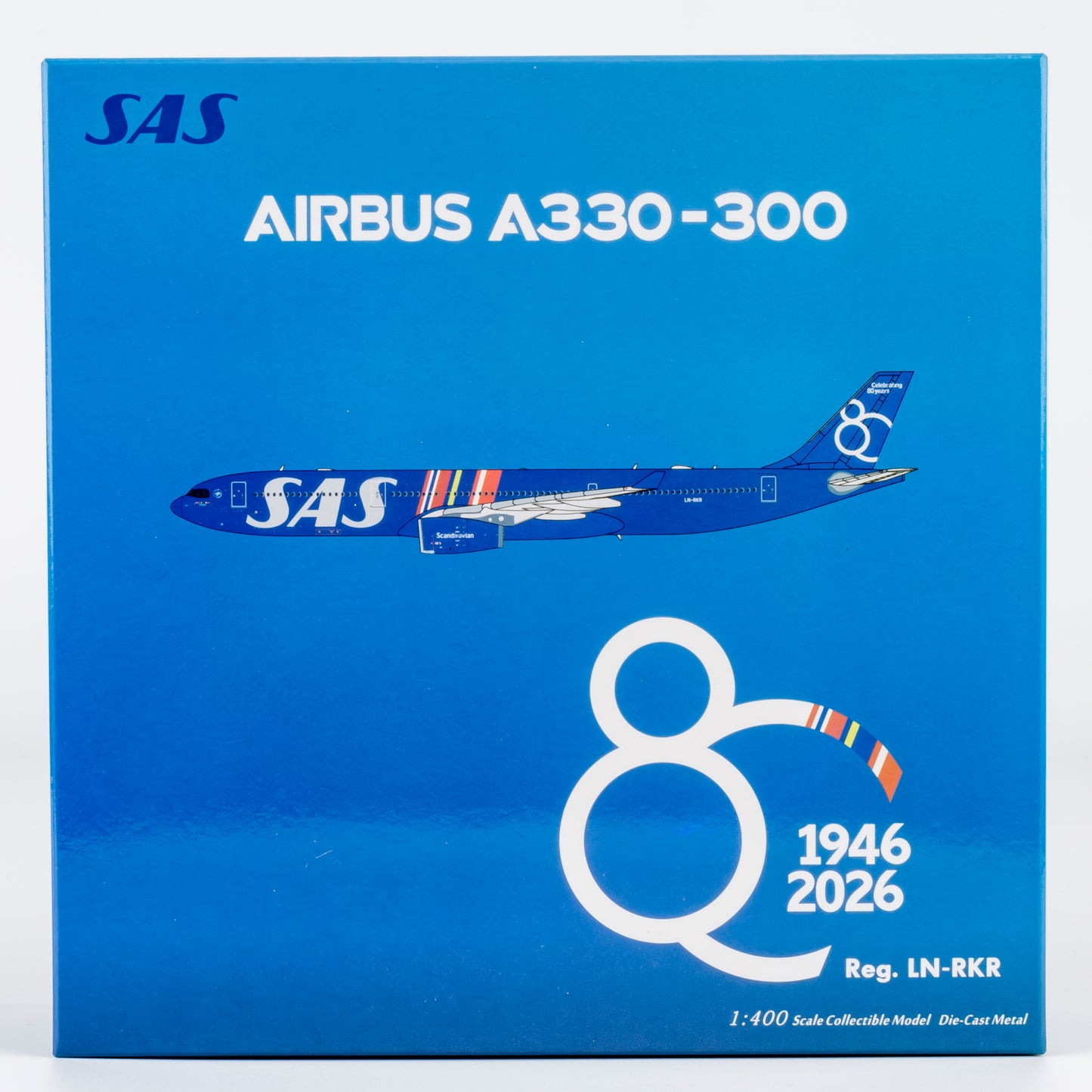 SAS Scandanavian Airlines A330-300 "80 Years" LN-RKR NG Models 1:400