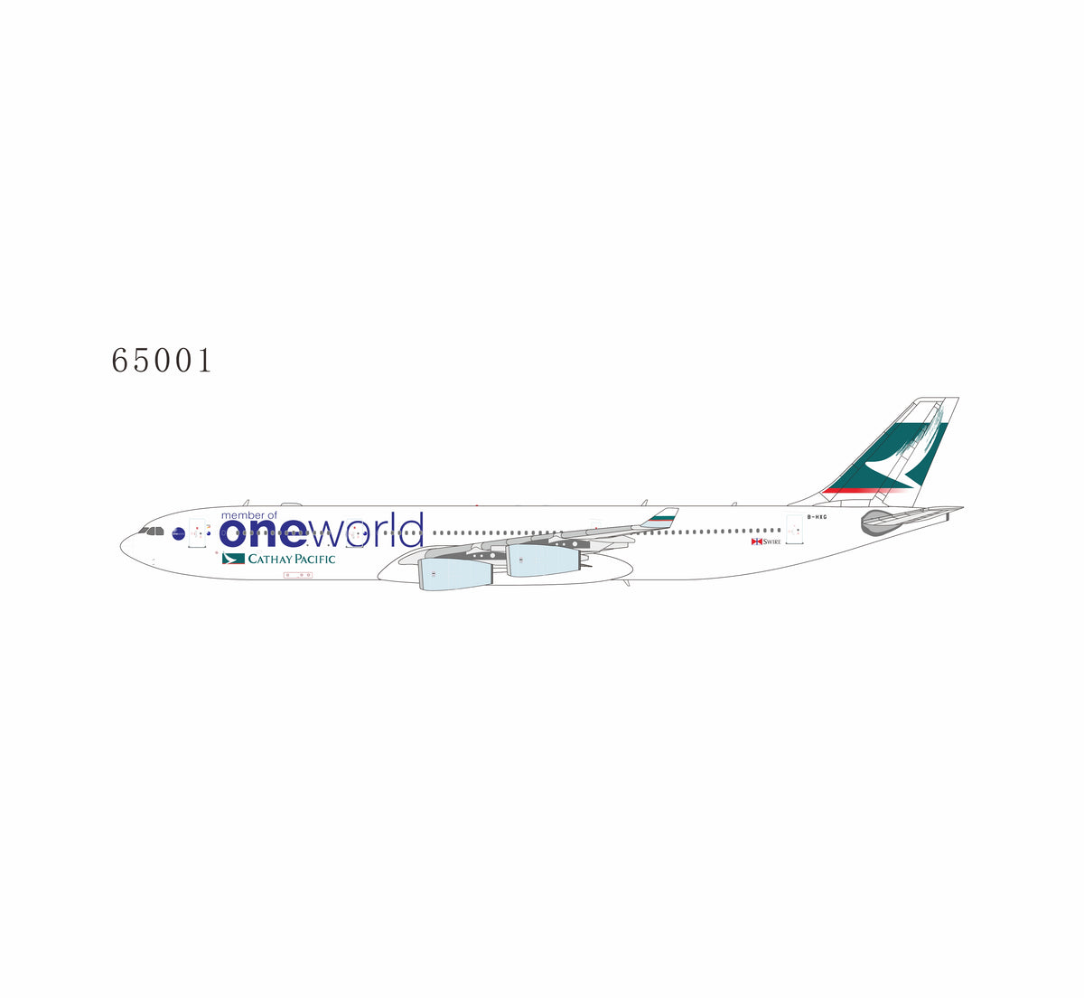 Pre-Order Cathay Pacific A340-300 "OneWorld" B-HXG NG Models 1:400