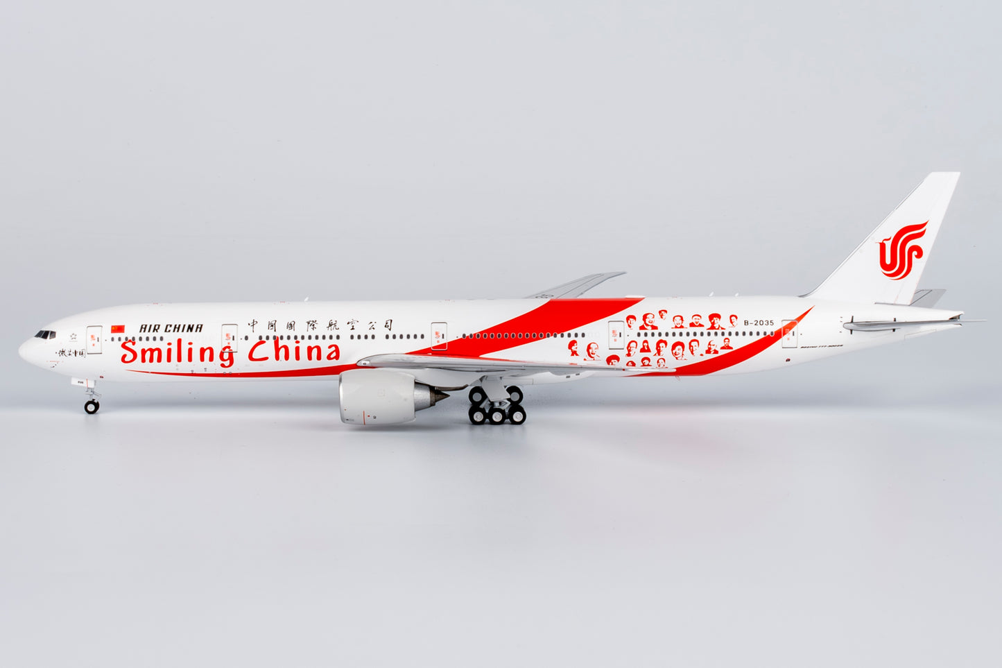 Air China 777-300ER Smiling China B-2035 NG Models 1:400