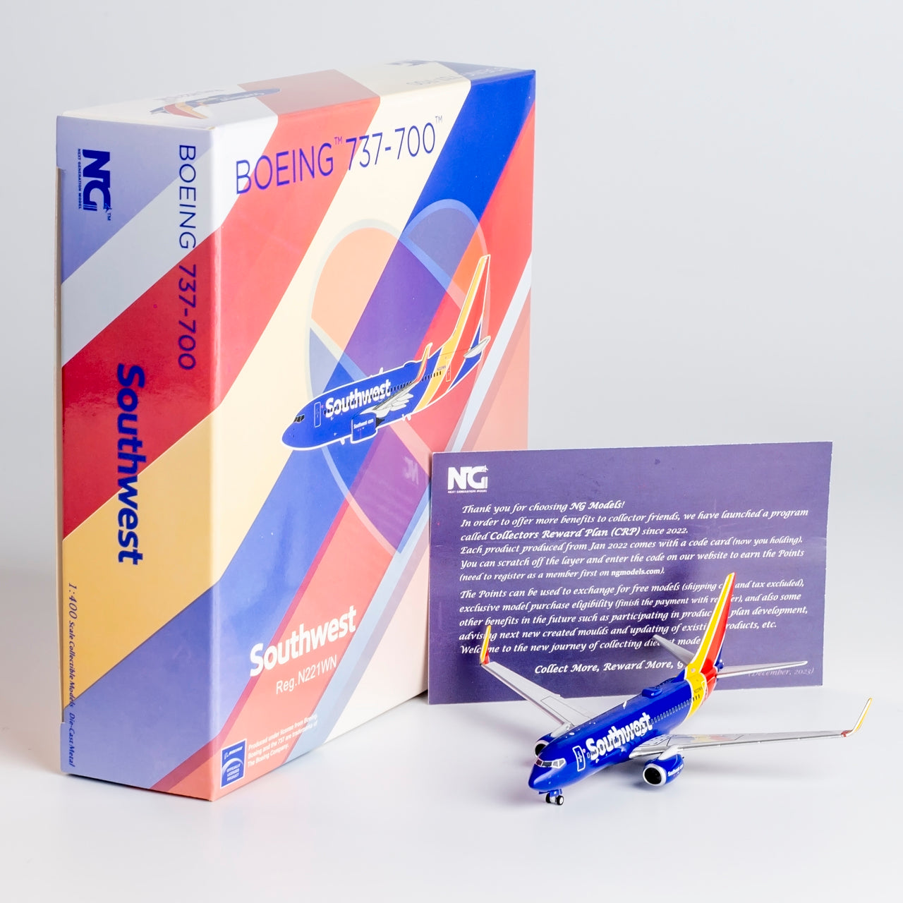 Southwest Airlines 737-700 Heart Livery N221WN NG Models 1:400