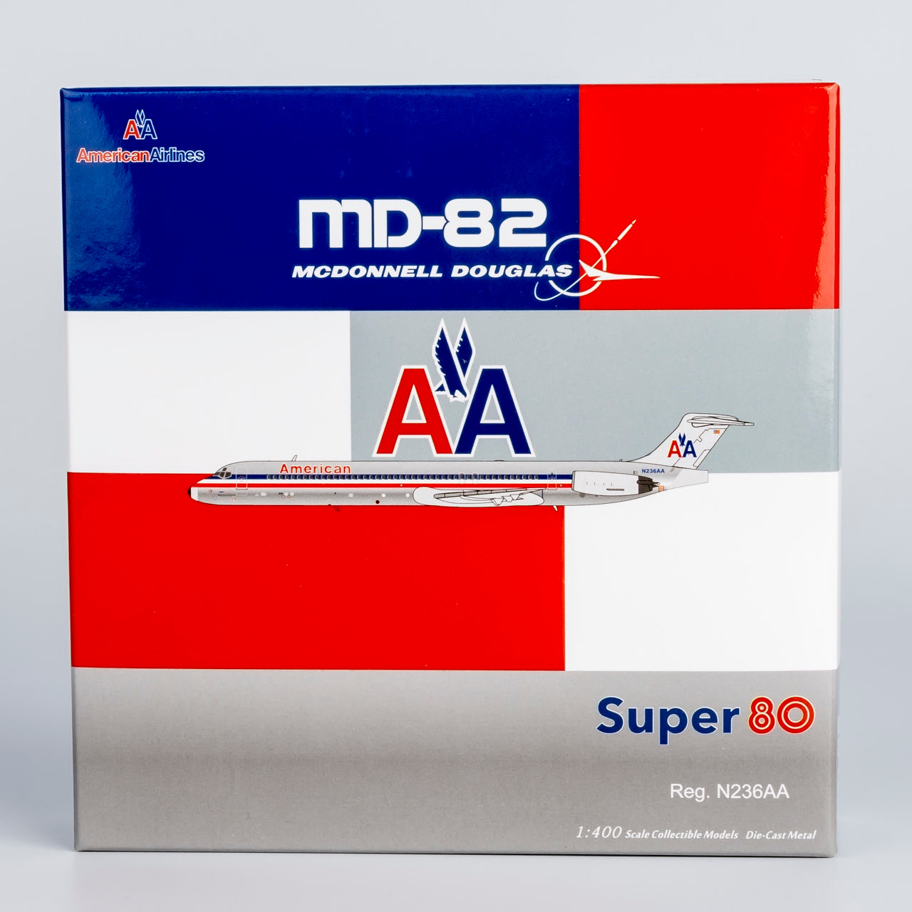 American Airlines MD-82 N236AA NG Models 1:400