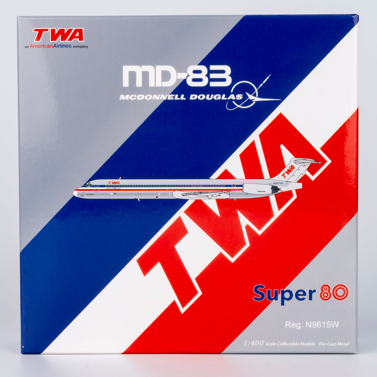 Trans World Airlines (American) MD-83 N9615W NG Models 1:400