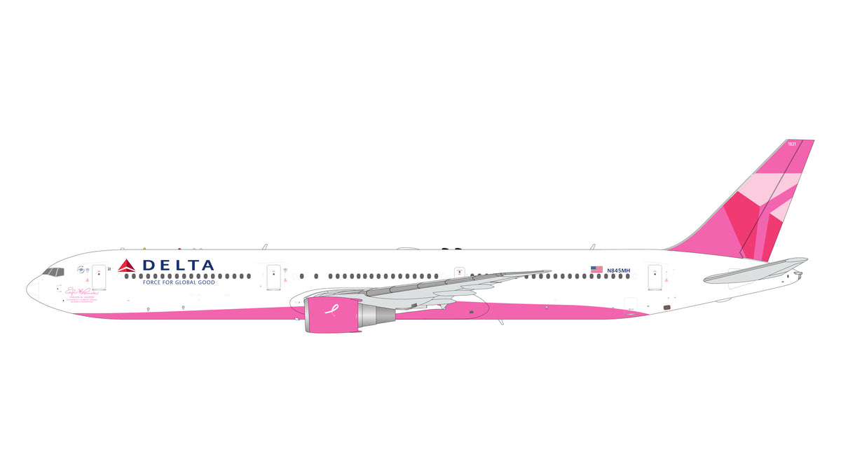 Pre-Order Delta 767-400ER "Pink/Breast Cancer" N845MH Gemini Jets 1:200