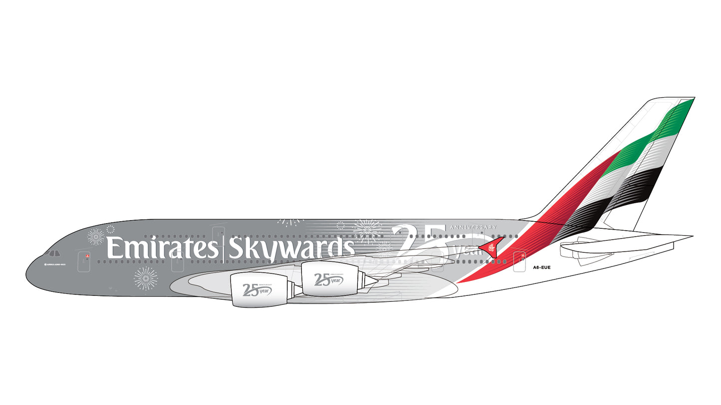 Emirates A380 "Skywards 25 Year Anniversary" A6-EUE Gemini Jets 1:200
