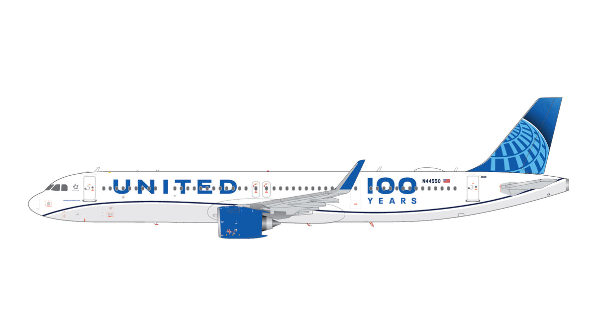 Pre-Order United Airlines A321neo "100 Years" N44550 Gemini Jets 1:200