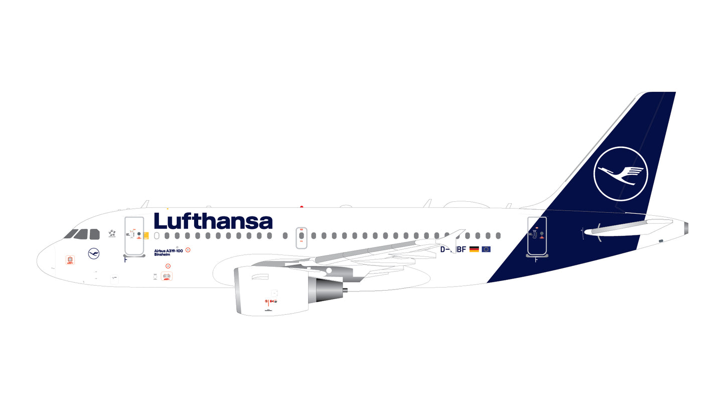 Pre-Order Lufthansa A319-100 D-AIBF Gemini Jets 1:400