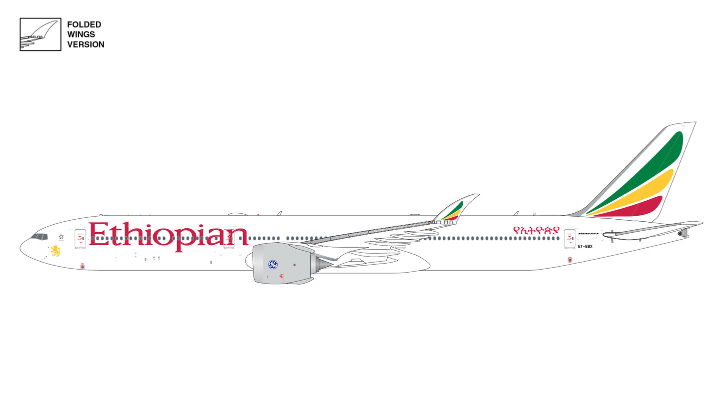 Pre-Order Ethiopian Airlines 777-9 ET-BBX Gemini Jets 1:400