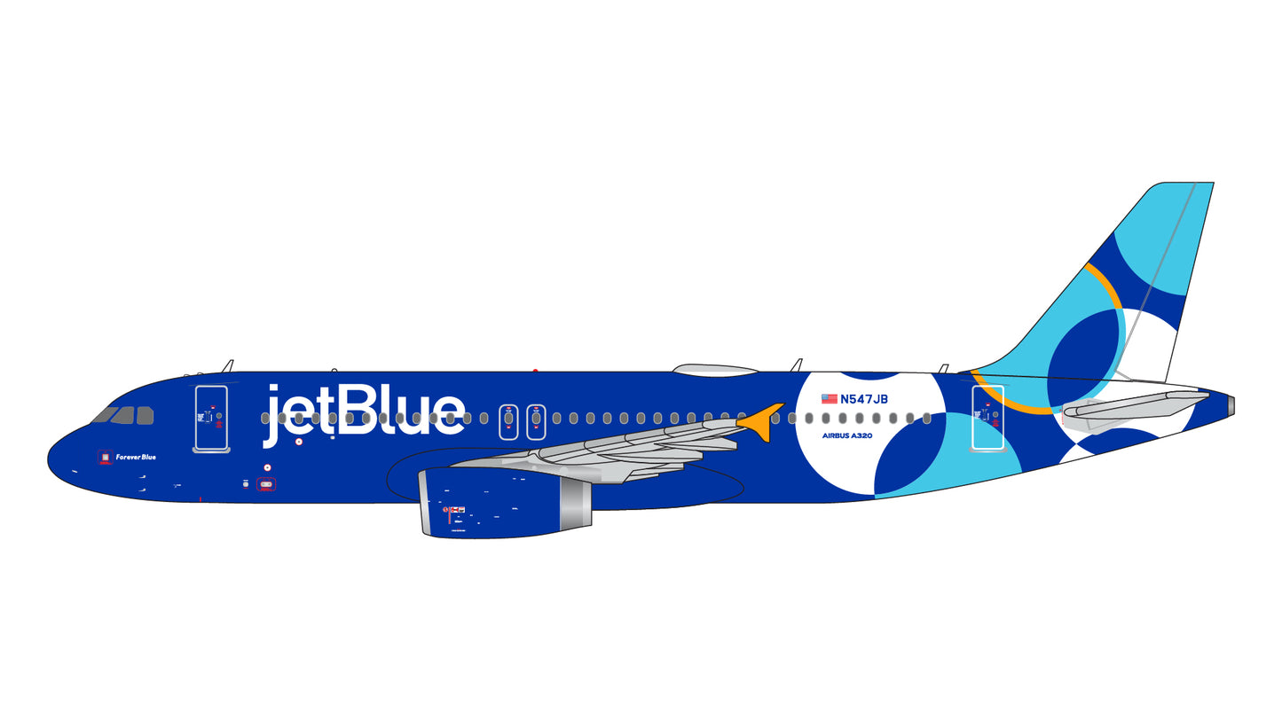 jetBlue "Forever Blue" A320-200 N547JB Gemini Jets 1:400