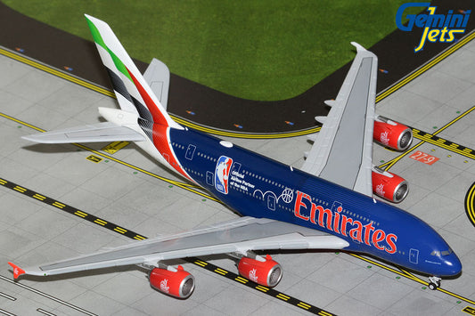 Emirates A380 "NBA" A6-EOD Gemini Jets 1:400