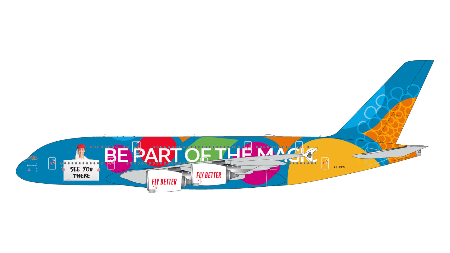 Emirates A380 "Destination Dubai" A6-EES Gemini Jets 1:400