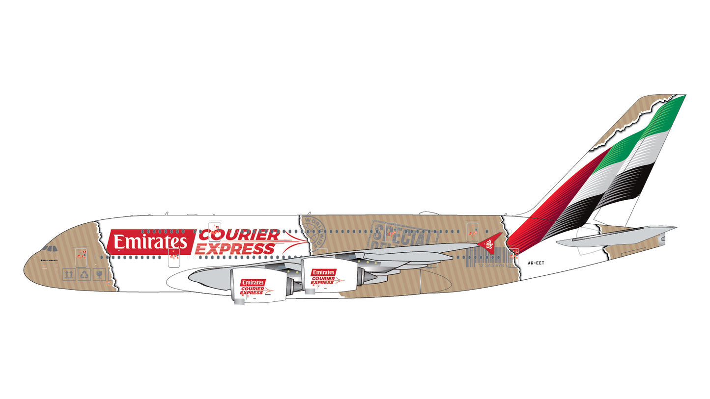 Pre-Order Emirates A380 "Courier Express" A6-EET Gemini Jets 1:400