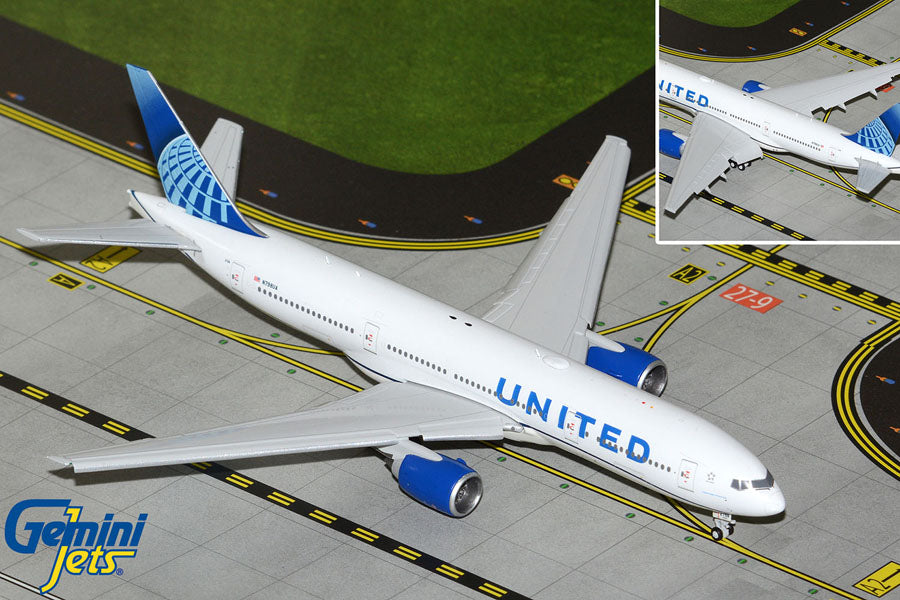 United Airlines 777-200ER (Flaps Down) N798UA Gemini Jets 1:400