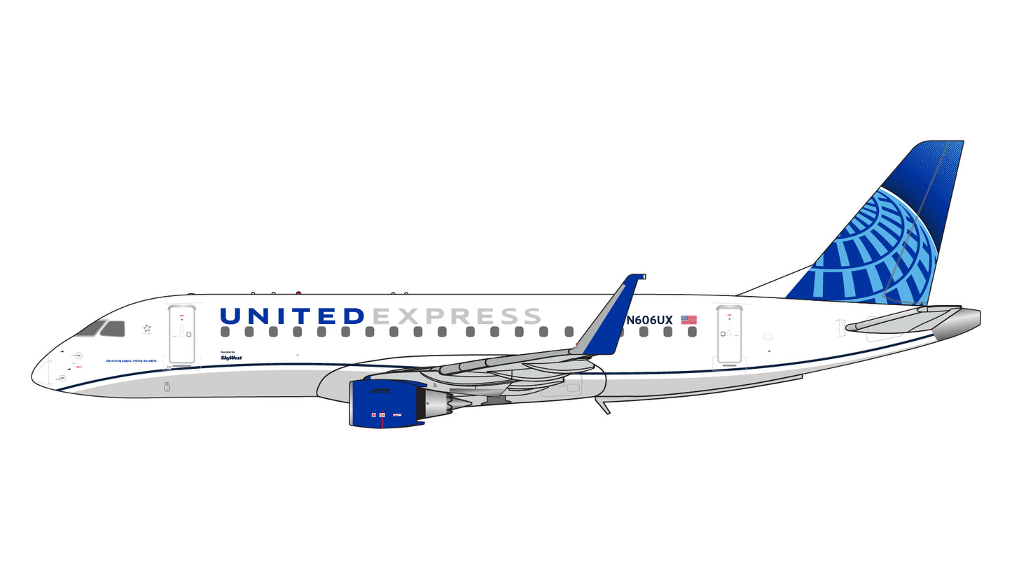 United Express E175 N606UX Gemini Jets 1:400