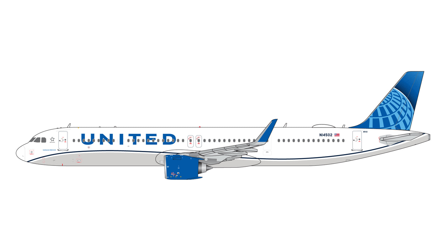 United Airlines A321neo N14502 Gemini Jets 1:400