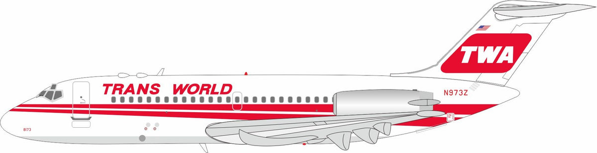 Pre-Order Trans World Airlines McDonnell Douglas DC-9-15 N973Z InFlight200