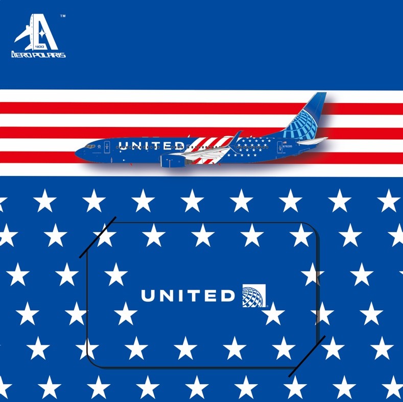 Pre-Order United Airlines 737-800 "America 250" N78285 Aero Polaris 1:400