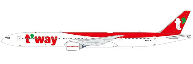 Pre-Order T'way 777-300ER HL8707 JC Wings 1:400