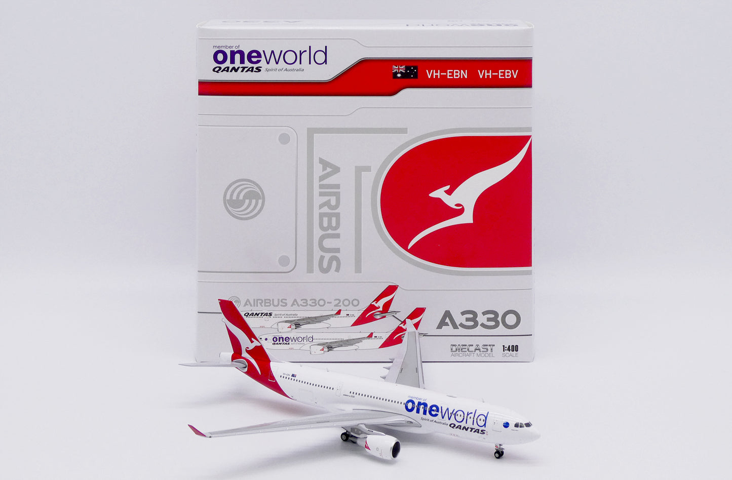Qantas A330-200 Oneworld VH-EBV JC Wings 1:400