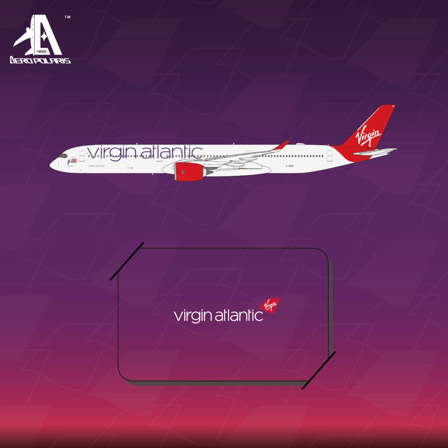 Pre-Order Virgin Atlantic A350-1000 G-VBOB Aero Polaris 1:400