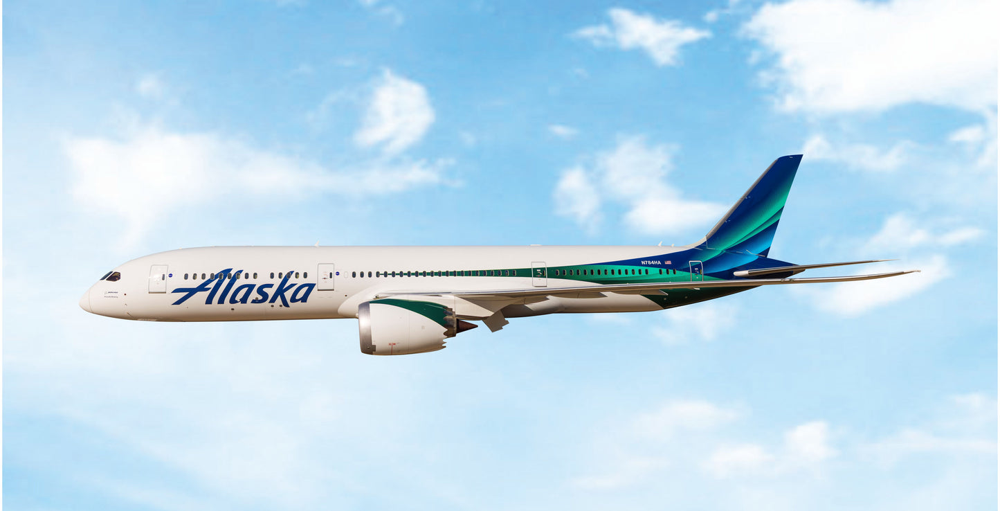Pre-Order Alaska Airlines 787-9 Dreamliner N784HA Phoenix Models 1:400