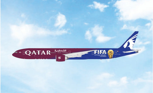 Pre-Order Qatar Airways 777-300ER "FIFA World Cup 2026" 777-300ER A7-BEH Phoenix Models 1:400