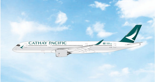 Pre-Order Cathay Pacific A350-900 "Big Titles - 80 Years" B-LRV Phoenix Models 1:400