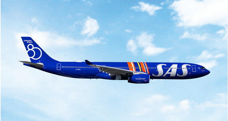 Pre-Order SAS Scandanavian Airlines A330-300 "80 Years" LN-RKR Phoenix Models 1:400