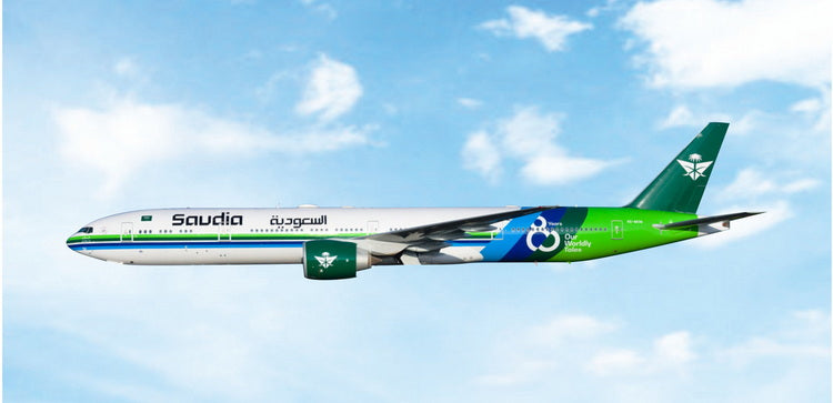 Pre-Order Saudia 777-300ER "80 Years" HZ-AK36 Phoenix Models 1:400