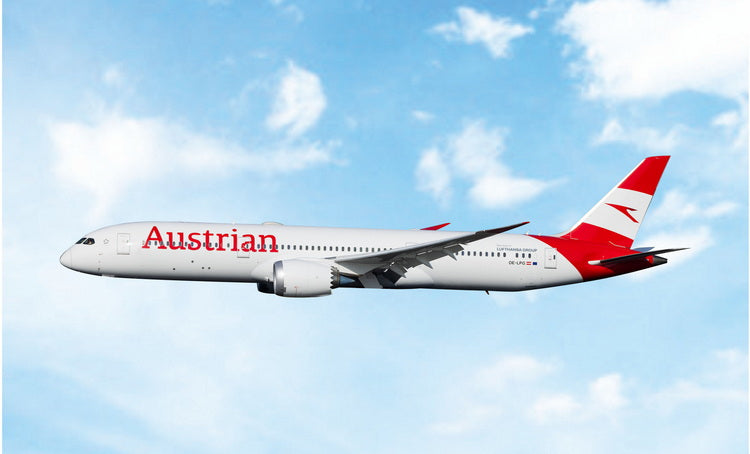 Pre-Order Austrian Airlines 787-9 Dreamliner OE-LPG Phoenix Models 1:400