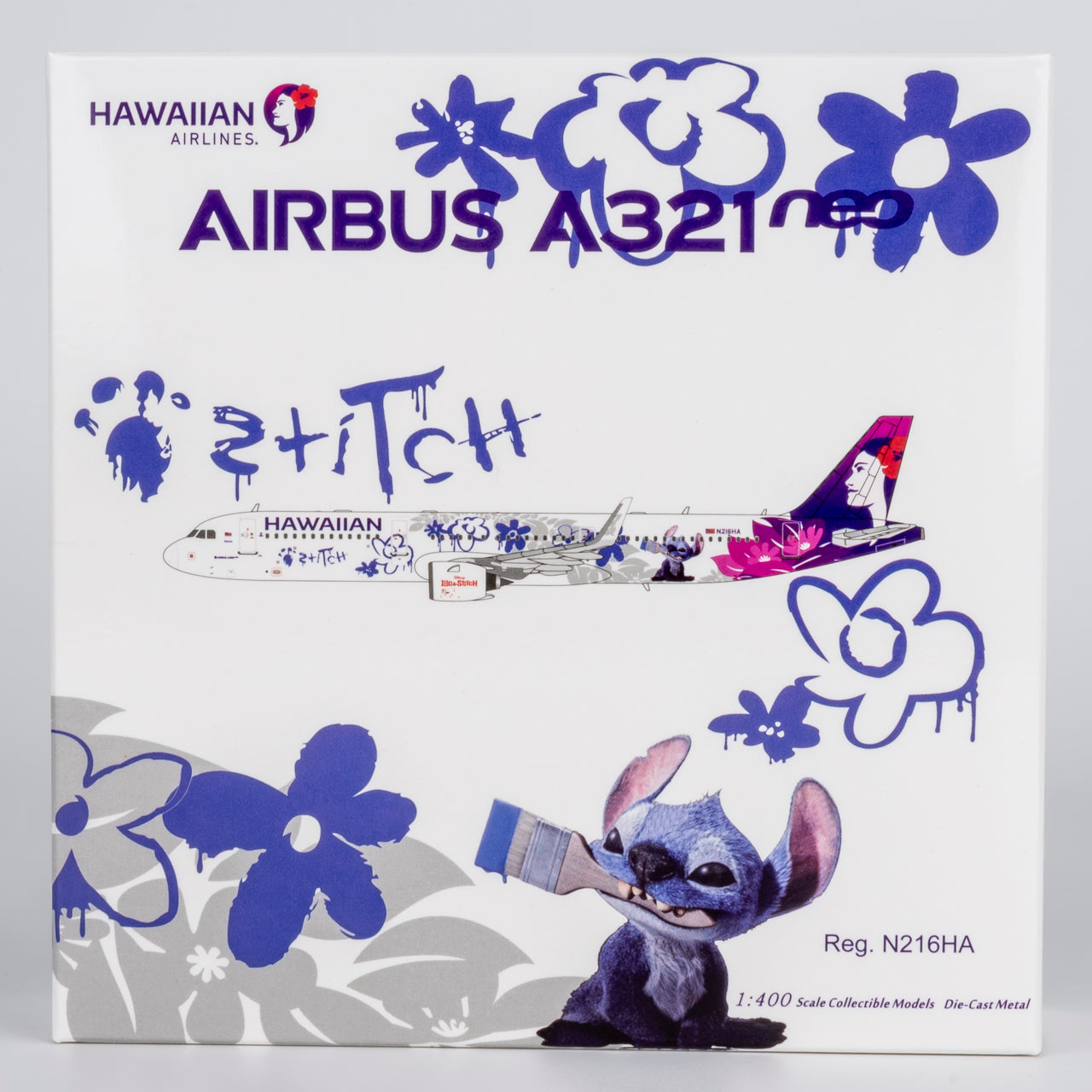 Hawaiian A321neo "Lilo & Stitch" N216HA NG Models 1:400