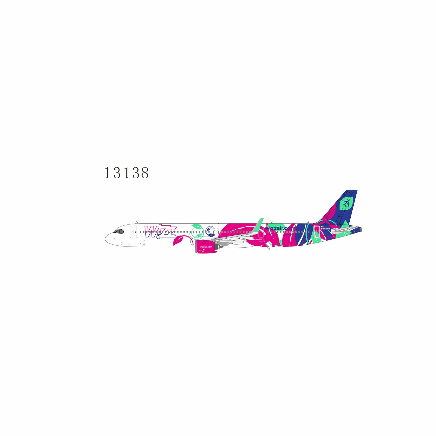 Pre-Order Wizz Air Malta A321neo "Fly the Greenest" 9H-WNM NG Models 1:400