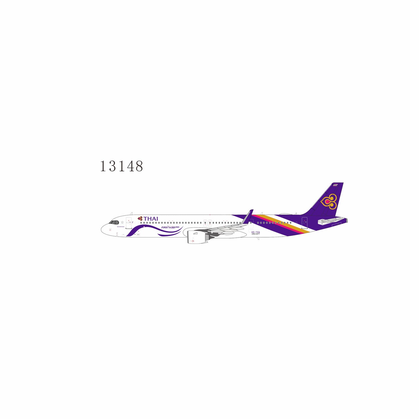Pre-Order Thai Airways A321neo HS-TOA NG Models 1:400