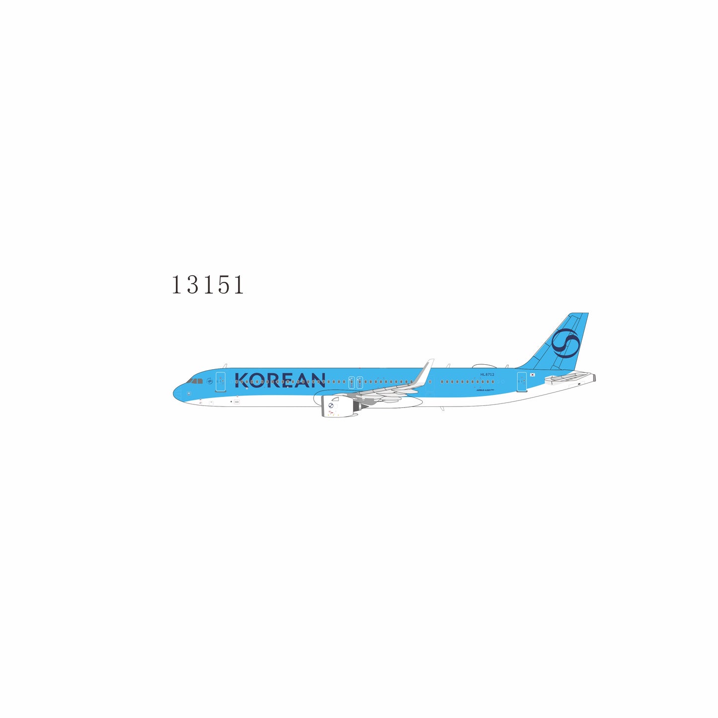 Pre-Order Korean Air A321neo HL8712 NG Models 1:400
